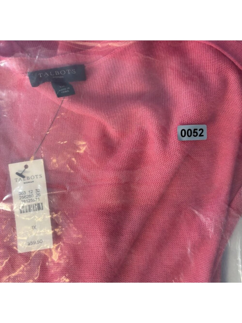 Talbots Rose Pink Rita Cardigan 3/4 Sleeve Lightweight Size 1X Rayon - Picture 7 of 7
